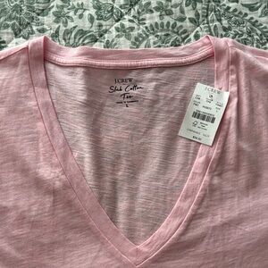 J. Crew Soft Pink V-Neck Tee